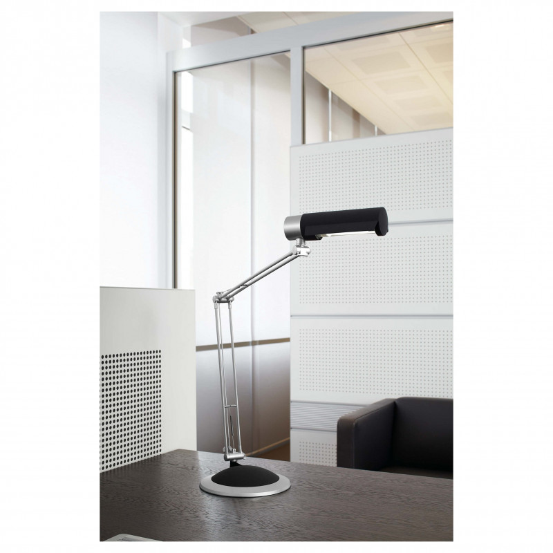 MAUL MAULoffice LED galda lampa, 9,5 W, sudraba
