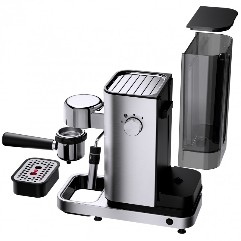 WMF Lumero espresso kafijas aparāts ar portafiltru, Cromargan