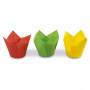 Guardini Tulpveida papīra kēksiņu formiņas 12 gab. krāsainas Easy Bake Ø 7,5 x 8 cm