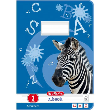 Herlitz skolas burtnīca A4, 16 lapas, līnijas (Lineatur 03), FSC