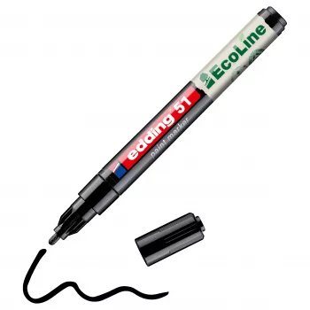 Edding 51 EcoLine 4-51-001 krāsas marķieris melns 1 mm, 2 mm