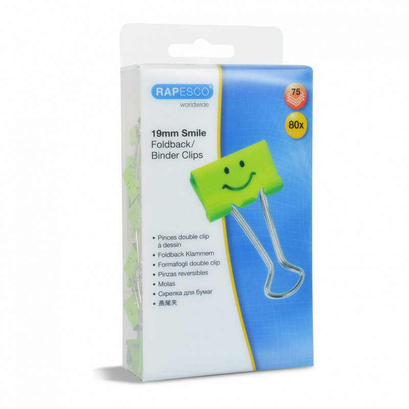 RAPESCO® dokumentu klipši, zaļi, 1,9 cm