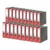 FALKEN Recycling reģistrators A4, 8 cm, sarkans marmorēts