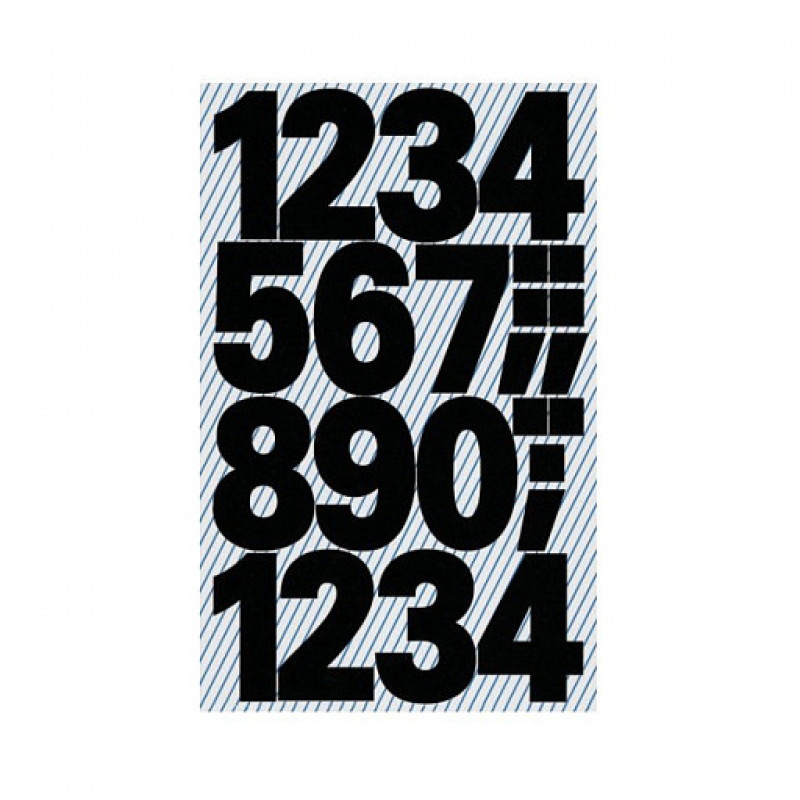 AVERY Zweckform līmējošie cipari 3785, melni, 25,0 mm, 48 uzlīmes