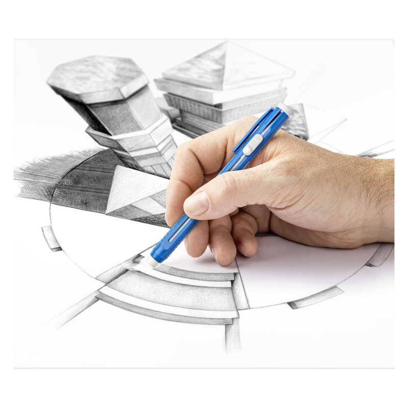 STAEDTLER Mars plastic 528 50 dzēšgumijas zīmulis ar maināmu serdi, zils
