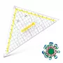 ARISTO ģeometrijas lineāls ar satveršanas rokturi, 25,0 cm