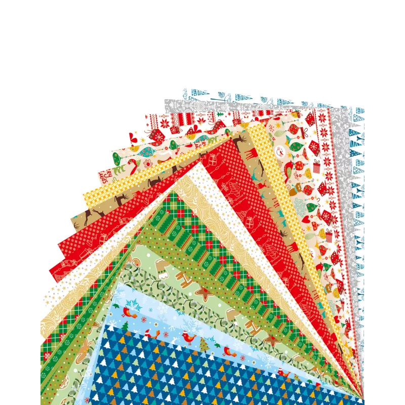 folia Ziemassvētku motīvu bloks, 270 g/m², dažādas krāsas