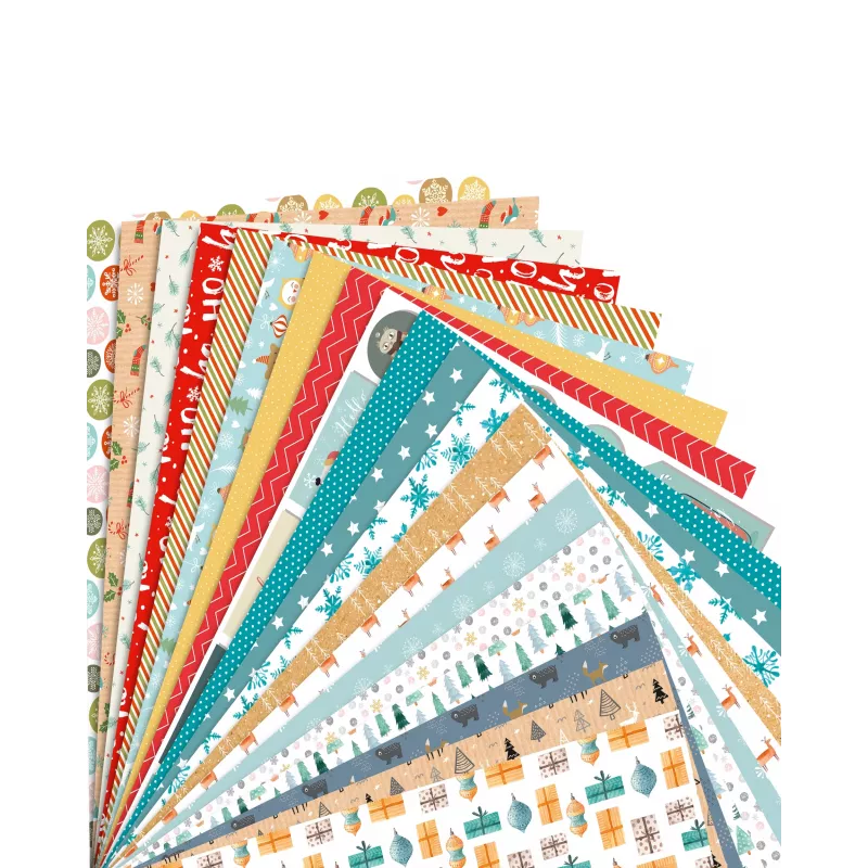 folia motīvu bloks Winterzauber, 270 g/m², dažādas krāsas
