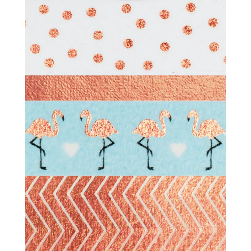 folia dekoratīvā līmlente 15 mm x 5 m 4 dizaini balta, zaļa, vara