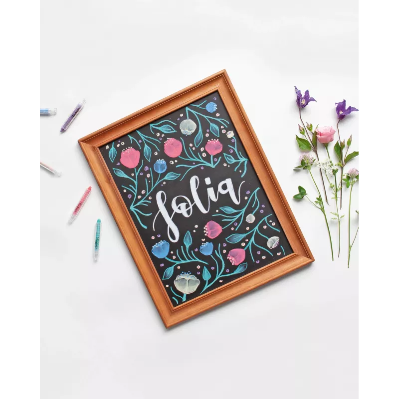 folia krīta zīmuļi, dažādās krāsās