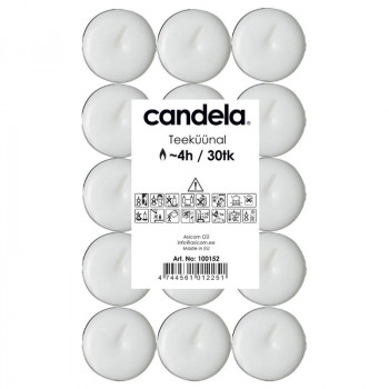 Candela tējas sveces 30 gab.