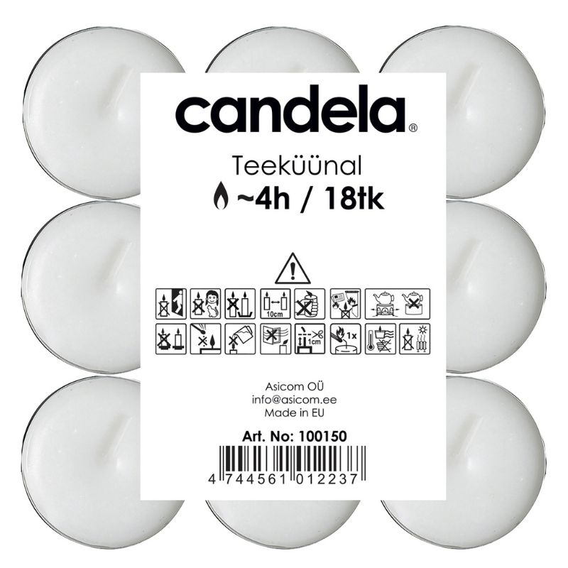Candela tējassveces, 18 gab.