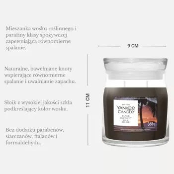 Yankee Candle Black Coconut svece, vidēja