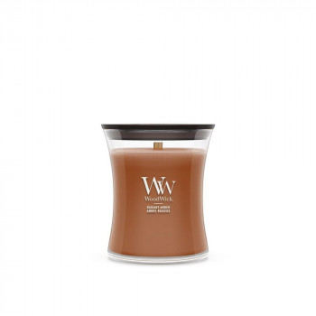 WoodWick Radiant Amber svece, vidēja