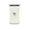 WoodWick White Teak svece, liela, 610 g