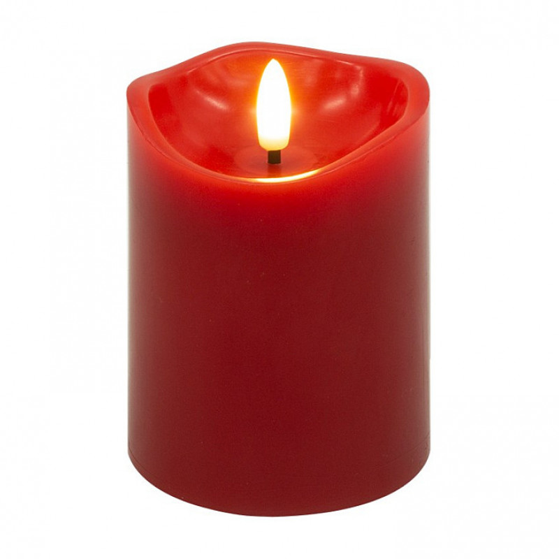 Goobay LED vaska sveces, 10 cm, sarkanas