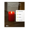 Goobay LED vaska sveces, 10 cm, sarkanas