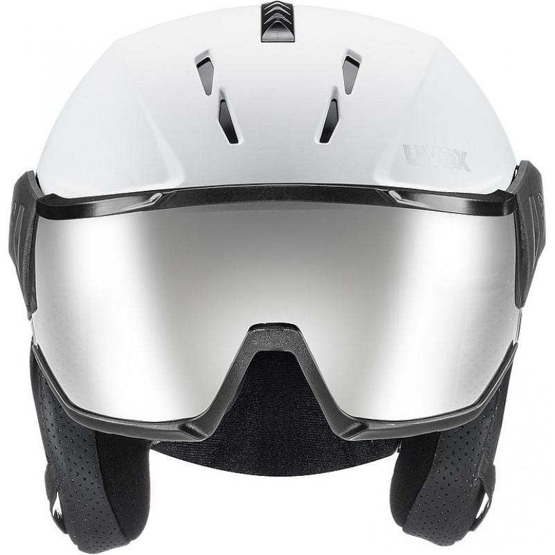UVEX Instinct Visor slēpošanas ķivere, melna/balta, 56-58 cm (56/6/260/50)