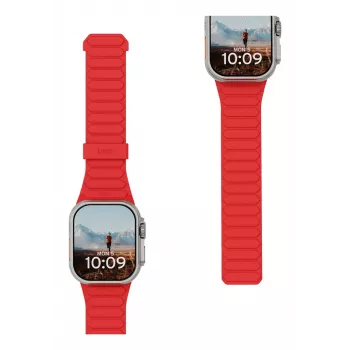 Urban Armor Gear UAG Pathfinder - silikona abpusēja magnētiskā siksniņa Apple Watch series 4-6 & SE 1-3, 44mm / series 7-9, 45mm / series 10-11, 46mm / Ultra 1-3, 49mm (ash/lava)
