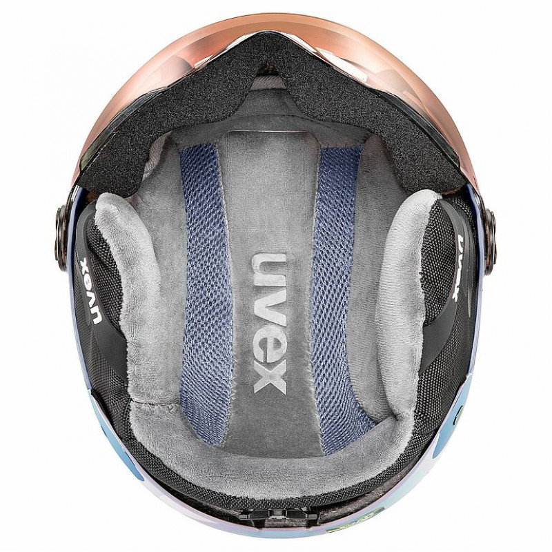 UVEX Rocket jr. Visor bērnu slēpošanas ķivere 54-58, Lavandas