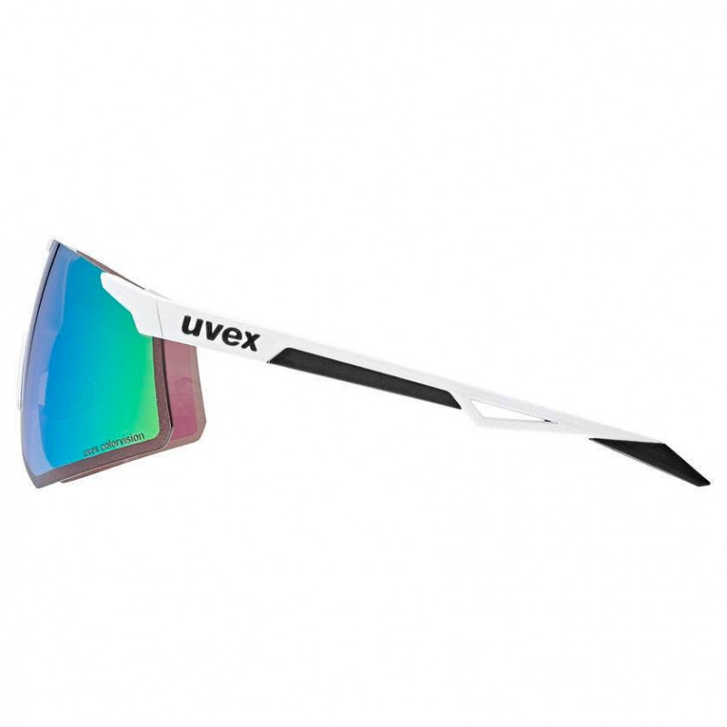 UVEX Pace Perform S CV sporta brilles, daļēji ietvarā, baltas