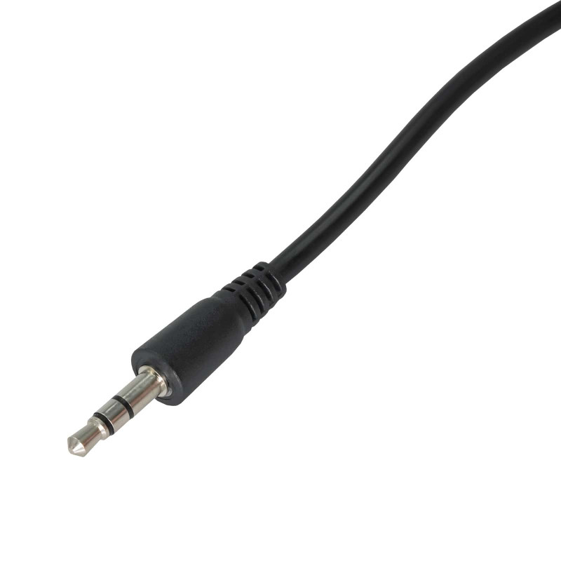Akyga AK-AV-12 audio kabelis 3,5 mm mini jack spraudnis – spraudnis, 1,8 m, melns
