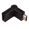 Akyga AK-AD-40 HDMI (M) uz HDMI (F) 180° pagriežams leņķa adapteris, melns