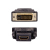 Akyga AK-AD-41 HDMI (F) uz DVI-D 24+1 (M) adapteris, melns