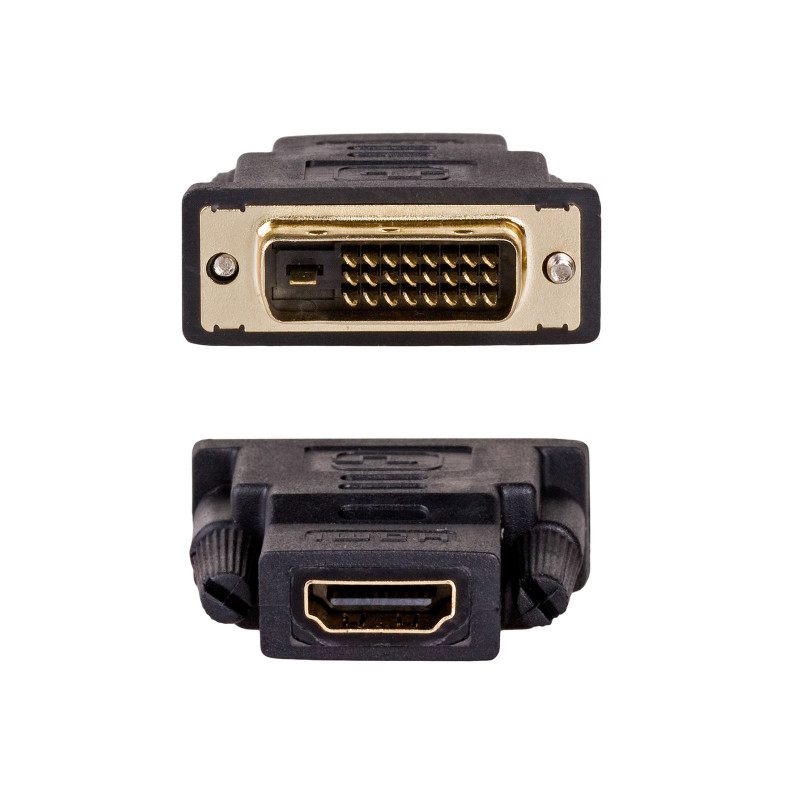Akyga AK-AD-41 HDMI (F) uz DVI-D 24+1 (M) adapteris, melns