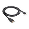 Akyga AK-HD-15R HDMI uz Micro HDMI kabelis v1.4, 1,5 m, melns