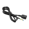 Akyga AK-OT-09C IEC C14 barošanas kabelis ar atvērtu galu, 3x 1 mm² varš, 1,8 m, melns