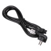Akyga AK-NB-10C portatīvā datora strāvas vads CEE 7/7 uz IEC C5, 3x 0,75 mm² varš, 3 m, melns