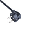 Akyga AK-NB-10C portatīvā datora strāvas vads CEE 7/7 uz IEC C5, 3x 0,75 mm² varš, 3 m, melns