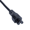 Akyga AK-NB-10C portatīvā datora strāvas vads CEE 7/7 uz IEC C5, 3x 0,75 mm² varš, 3 m, melns
