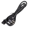 Akyga AK-PC-01A barošanas kabelis CEE 7/7 (Schuko) – IEC C13, CCA 3 x 0,5 mm², 1,5 m, melns