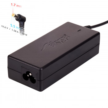 Akyga AK-ND-21 klēpjdatora lādētājs 19 V / 1,58 A, 30 W, 5,5 x 1,7 mm, 1,2 m, saderīgs ar Acer