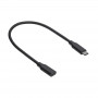 Akyga AK-USB-32 USB-C (M) uz USB-C (F) pagarinājuma kabelis, USB 3.1, 0,3 m