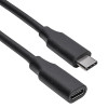 Akyga AK-USB-32 USB-C (M) uz USB-C (F) pagarinājuma kabelis, USB 3.1, 0,3 m
