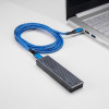 Akyga AK-USB-36 USB-C – USB-C pīts kabelis, USB 2.0, 100 W, 0,5 m, zils