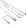 Akyga AK-USB-52 USB kabelis USB-A + USB-C uz Micro-USB + USB-C + Lightning, 1,2 m