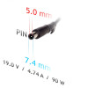 Akyga AK-ND-32 auto klēpjdatora lādētājs 19 V / 4,74 A, 90 W, 7,4 x 5,0 mm + tapa, saderīgs ar HP