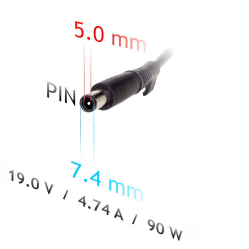 Akyga AK-ND-32 auto klēpjdatora lādētājs 19 V / 4,74 A, 90 W, 7,4 x 5,0 mm + tapa, saderīgs ar HP