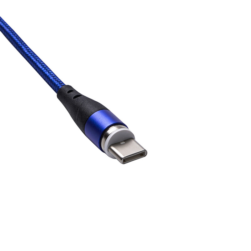 Akyga AK-USB-42 USB-A uz USB-C magnētiskais kabelis, USB 2.0, 1 m
