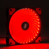 Akyga AW-12E-BR 120 mm korpusa ventilators, 33 sarkanas LED, Molex, melns