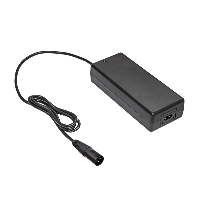 Akyga AK-EV-04 elektrovelosipēda lādētājs 48 V akumulatoriem, 54,6 V / 2 A, 110 W, XLR 3 kontaktu spraudnis, 1 m