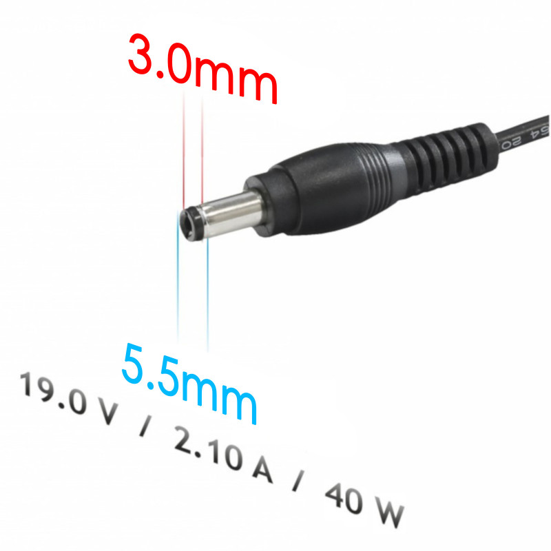 Akyga AK-ND-56 klēpjdatora lādētājs 19 V / 6,32 A, 120 W, 5,5 x 3,0 mm + tapa, 1,2 m, saderīgs ar Samsung