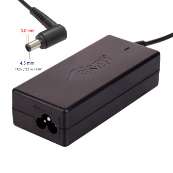 Akyga AK-ND-68 klēpjdatora lādētājs 19,5 V / 2,31 A, 45 W, 4,5 x 3,0 mm + tapa, 1,2 m, saderīgs ar Dell