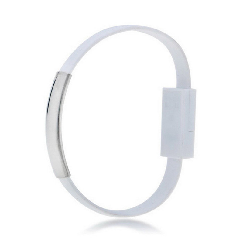Akyga AK-AD-47 USB kabelis aproces formā, USB-C (m) / USB-A, USB 2.0, 23 cm, balts