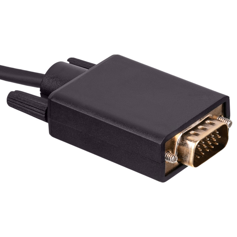 Akyga AK-AV-17 USB-C uz VGA kabelis, 1,5 m
