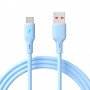 Akyga AK-USB-63 USB kabelis USB-A (m) / USB-C (m), USB 2.0, 18W, 1 m, zils, silikona